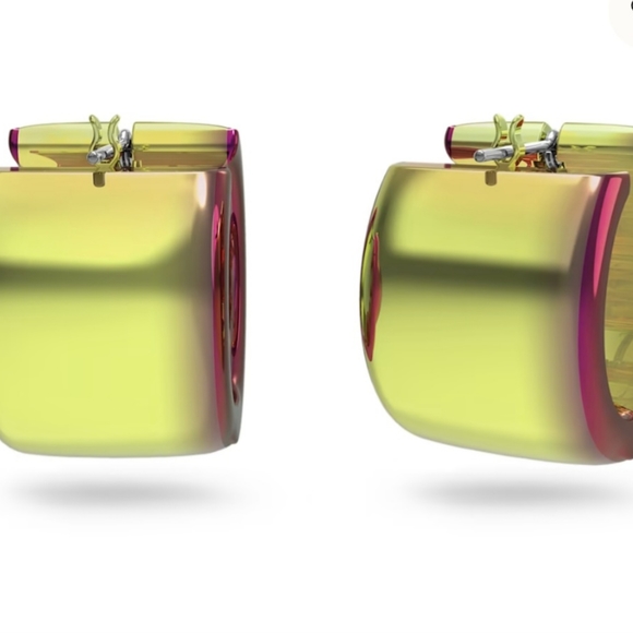 Swarovski Curiosa hoop earrings pink - Picture 2 of 2